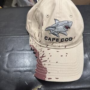 Cape Cod Shark Attack Distressed Baseball Cap Novelty Souvenir Hat Adjustable